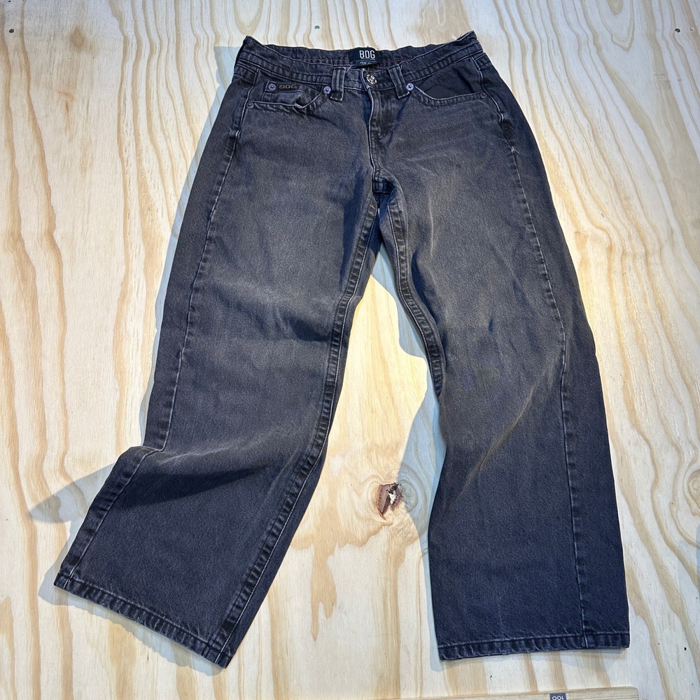 BDG Urban Outfitters Men's 28W 32L Baggy Wide Leg Jeans Faded Black Denim